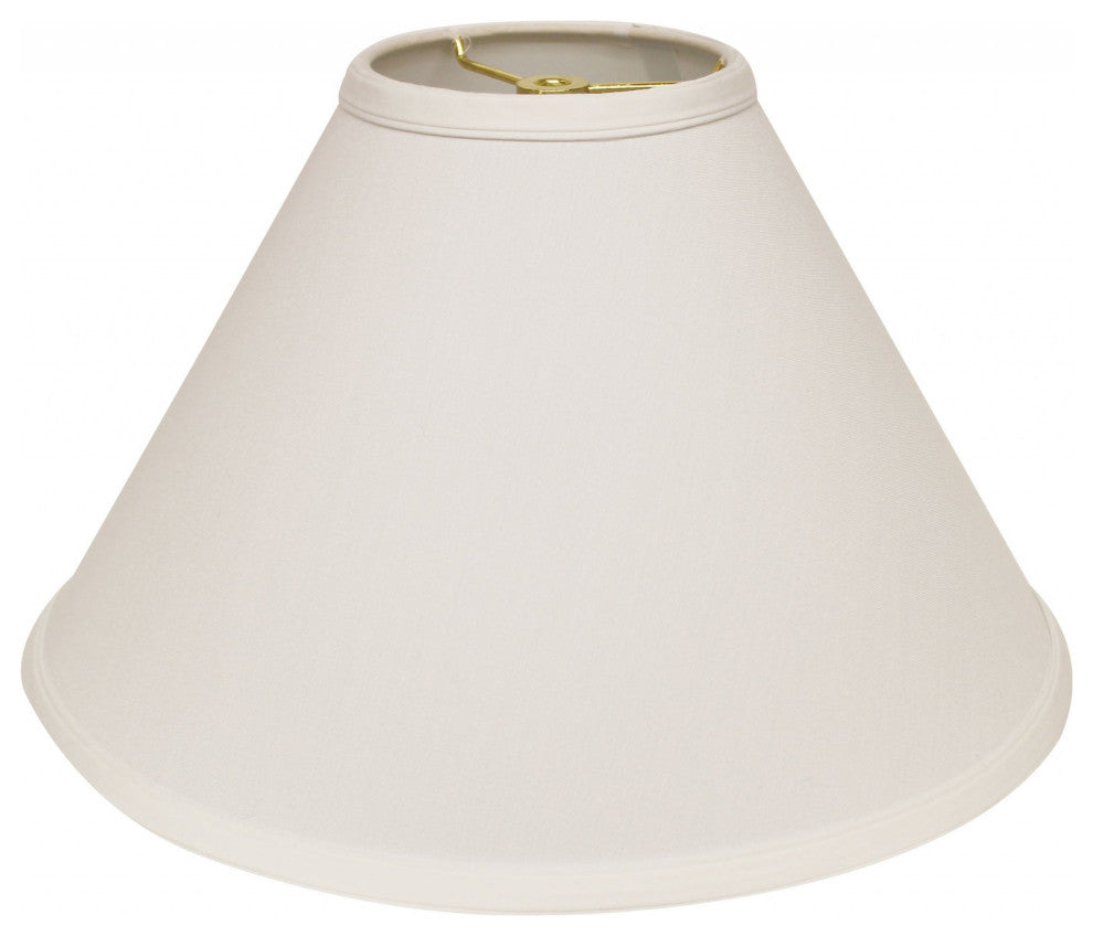 13" White Deep Cone No Slub Lampshade