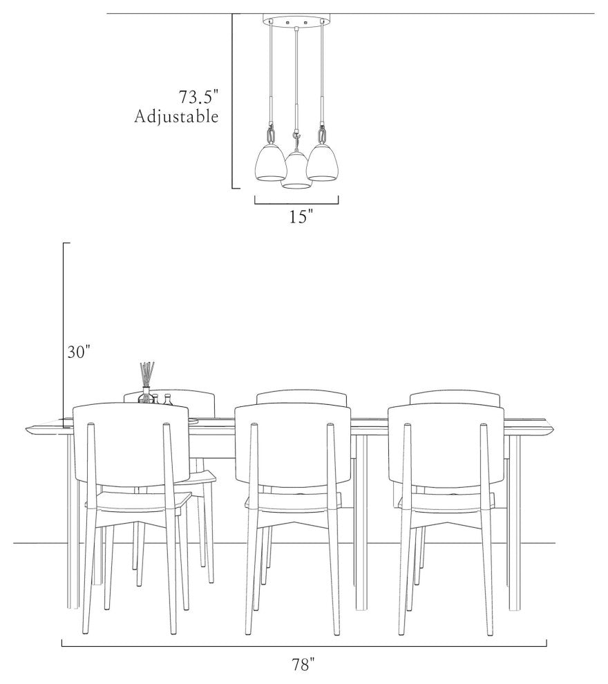 LNC 3-Light Matte Black and Polished Gold Linear Modern/Contemporary Chandelier