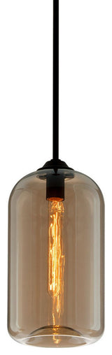 Troy Lighting F5571 District 1 Light 8"W Pendant - Satin Black