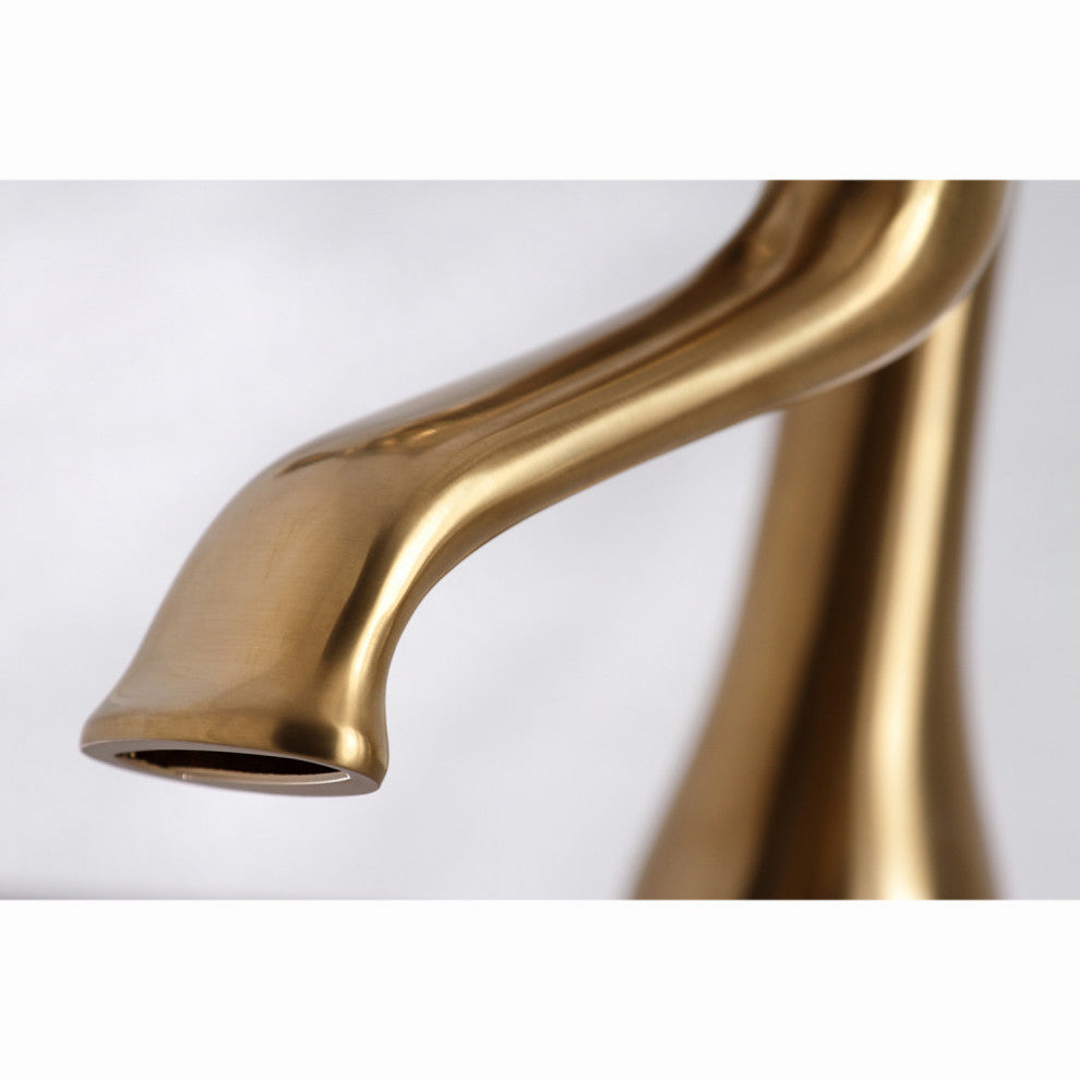 Kingston Brass Clawfoot Tub Faucet With Hand Shower, Brushed Brass
