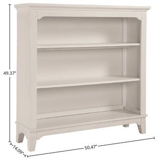 Taylor 49"H Wood Bookcase, Sea Shell