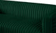Ravish Velvet Upholstered Chair, Green, Sofa