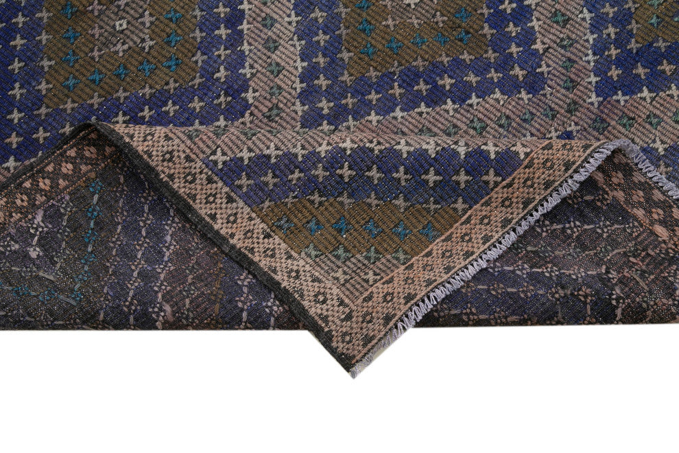 Rug N Carpet - Handwoven Anatolian 5' 10'' x 12' 1'' Vintage Wool Kilim Rug