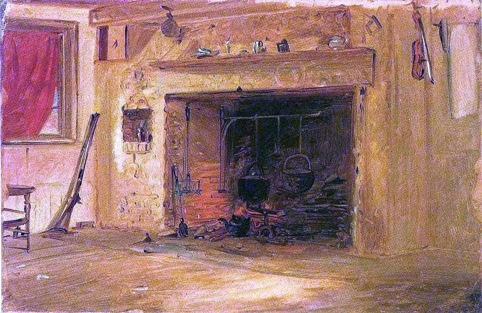 William Sidney Mount Kitchen in the Mount House  Stony Brook Gallery Wrap Canvas