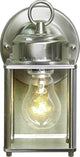 1-Light Brushed Nickel Exterior Wall Mount