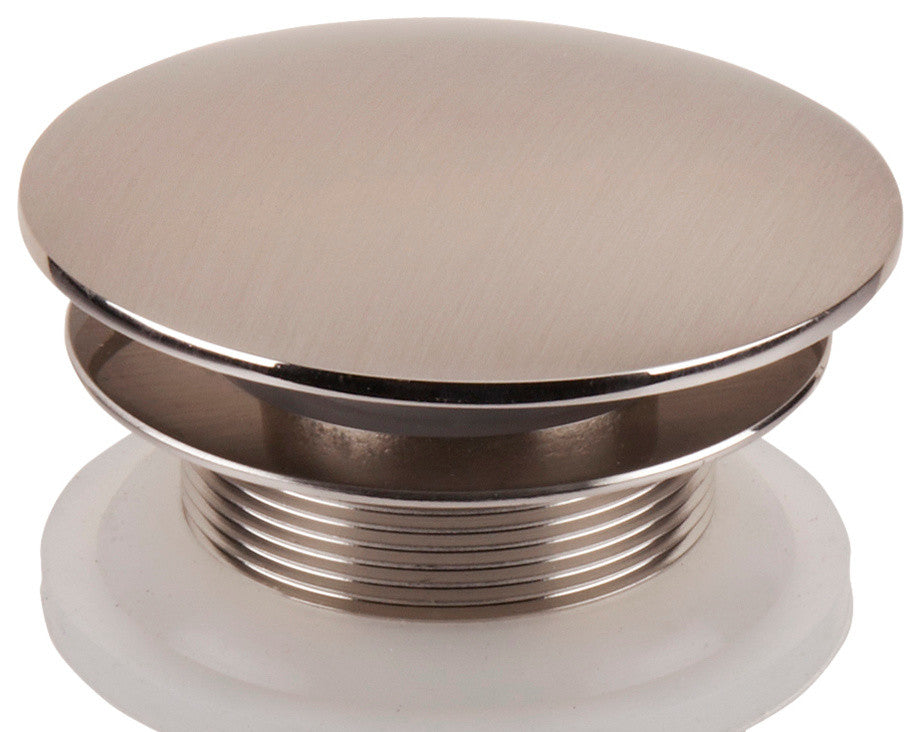 SinkSense 1.5" Pop-Up Sink Drain in Nickel "“ No Overflow