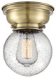 Innovations 623-1F-AB-G204-6 1-Light Flush Mount, Antique Brass
