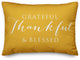 Grateful Thankful Blessed Outdoor Lumbar Pillow