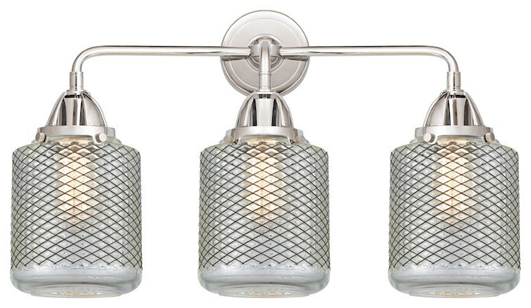 288-3W-PC-G262 Stanton 3 Light 24" Bath Vanity Light, Polished Chrome