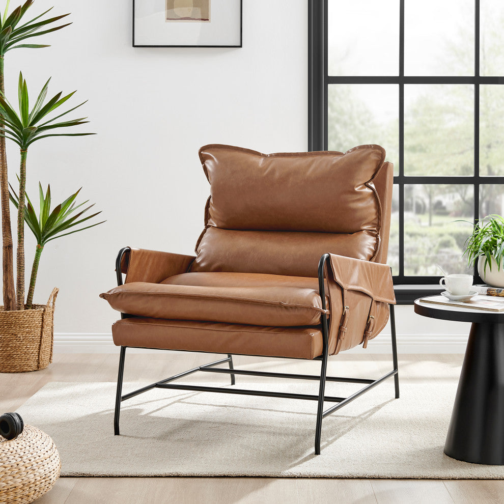 Thierry PU Accent Arm Chair