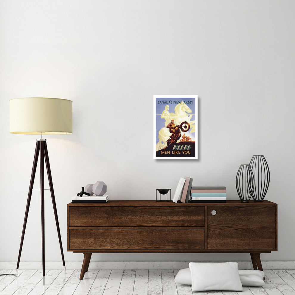 "WWI: Canada's New Army: Men Like You" Paper Print by Eric Aldwinkle, 18"x26"