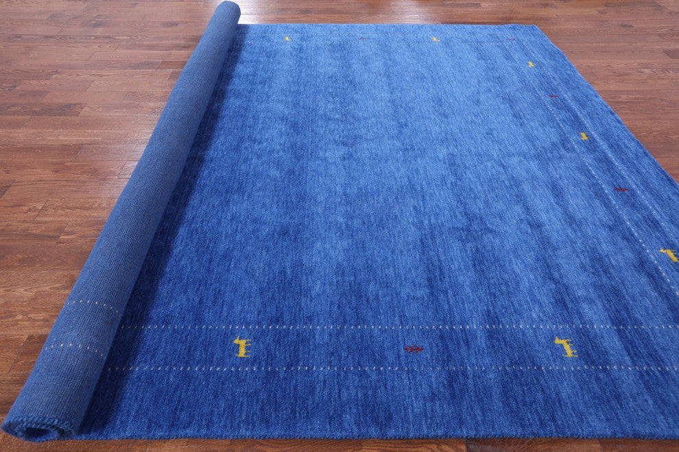 9' 0" X 12' 0" Persian Gabbeh Handmade Rug Q4365