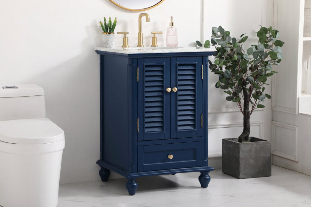 Otis 24" Single Bathroom Vanity, Blue