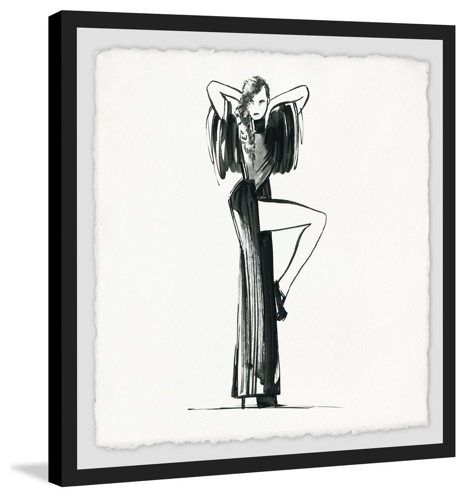 "Tango Chic" Framed Painting Print, 12"x12"