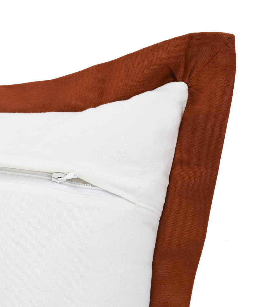 Kassia Empire Bordered Throw Pillow, 14"x36"