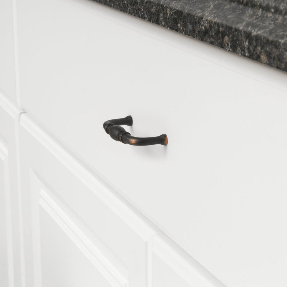 Mascot Hardware 3'' CTC Arch Oil Rubbed Bronze Drawer Pull - Pack of 10