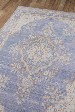 Isabella ISA-1 Machine Made Area Rug, Periwinkle, 5'3"x7'3"
