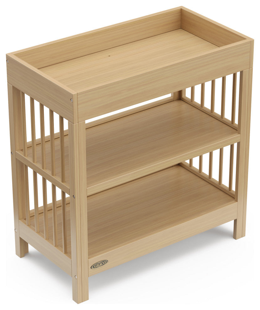 Graco Teddi Changing Table With Water-Resistant Changing Pad, Driftwood