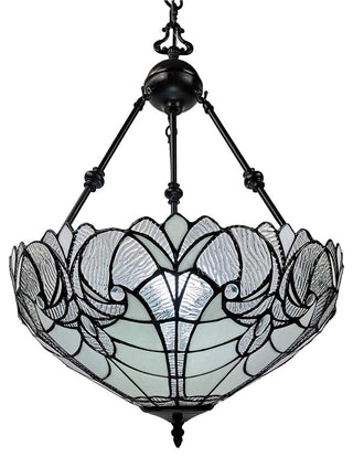 Tiffany Style 2 Light Vintage Pendant Lamp 18" Wide