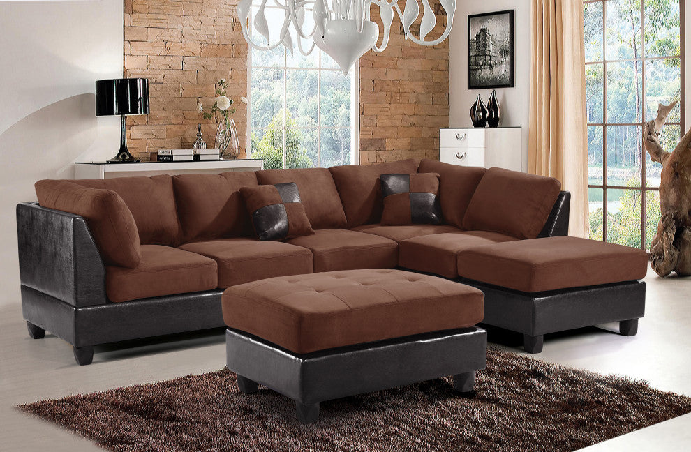 Bowman Sectional, 2 Tone Chocolate