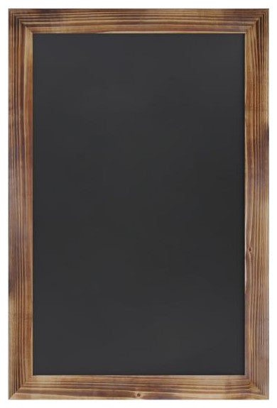 Canterbury Wall Mount Magnetic Chalkboard Sign Set-20" x 30", Torched Brown, 20" X 30"
