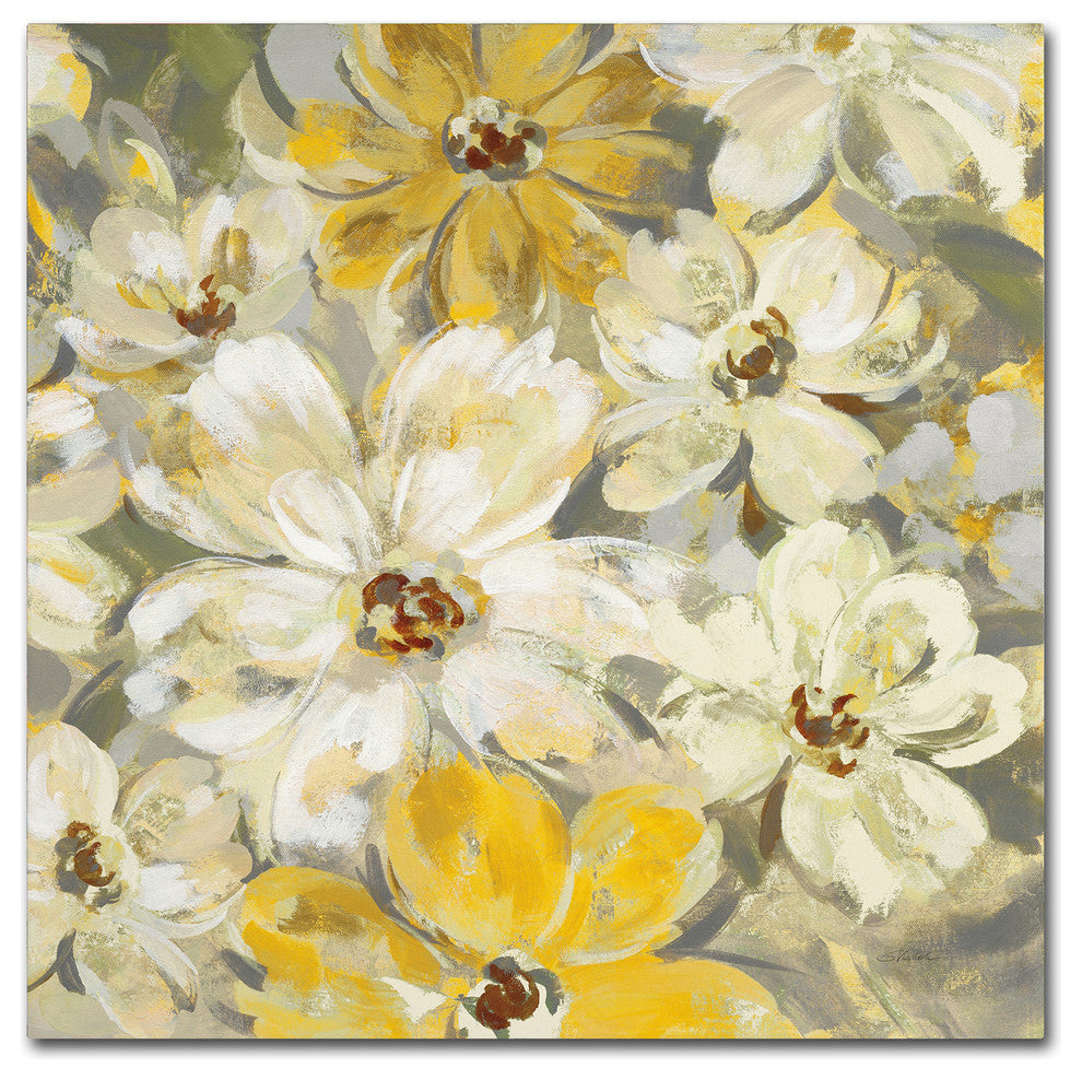 Silvia Vassileva 'Scattered Spring Petals Crop' Canvas Art, 24x24
