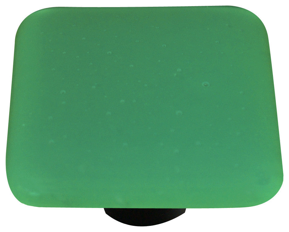 Art Glass Opaline Knob, Alum Post, Opaline, Jade Green