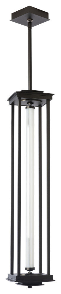 Athena 1-Light Large LED Lantern Oil Rubbed Bronze Clear Glass