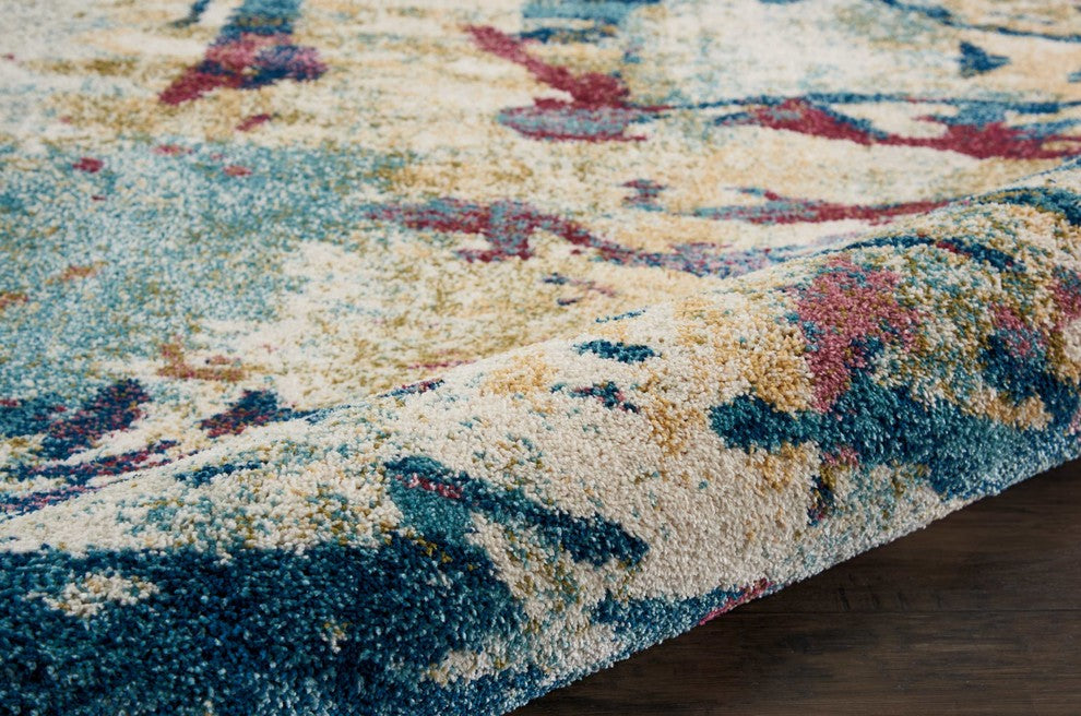 Nourison Fusion Cream/Multicolor Area Rug, 9'6"x13'