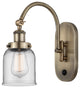 Bell Sconce, Antique Brass, Clear, Clear
