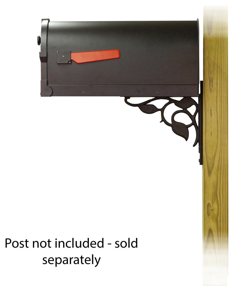 Savannah Curbside Mailbox With Floral Front Single Mailbox Mounting Bracket