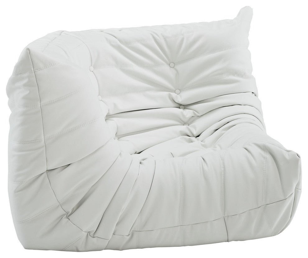 Modway Waverunner Vinyl Corner, White