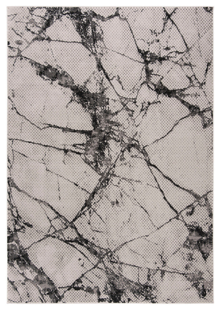 Safavieh Lurex Collection LUR187 Rug, Grey/Black, 4' X 6'
