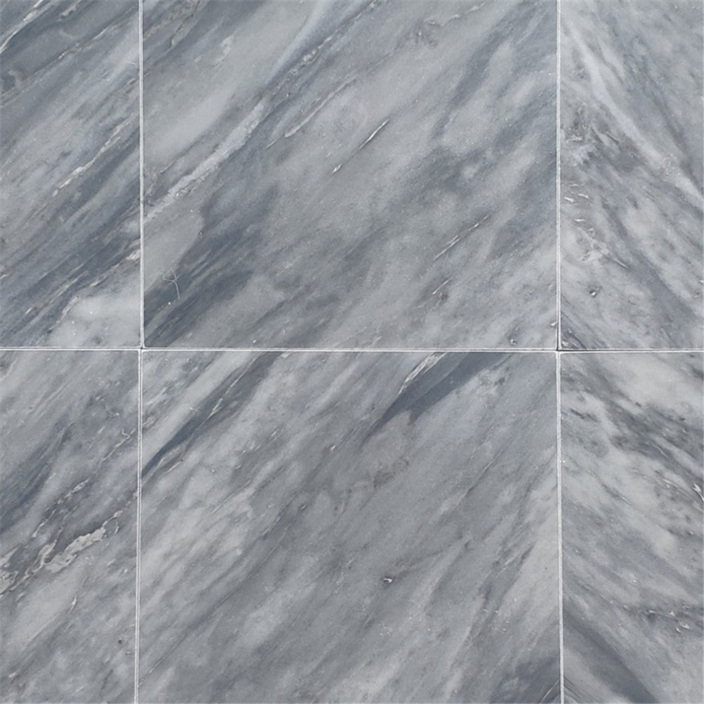 Bardiglio Gray Marble 6x6 Wall Floor Bath Kitchen Backsplash Tile Hone,100sq.ft.