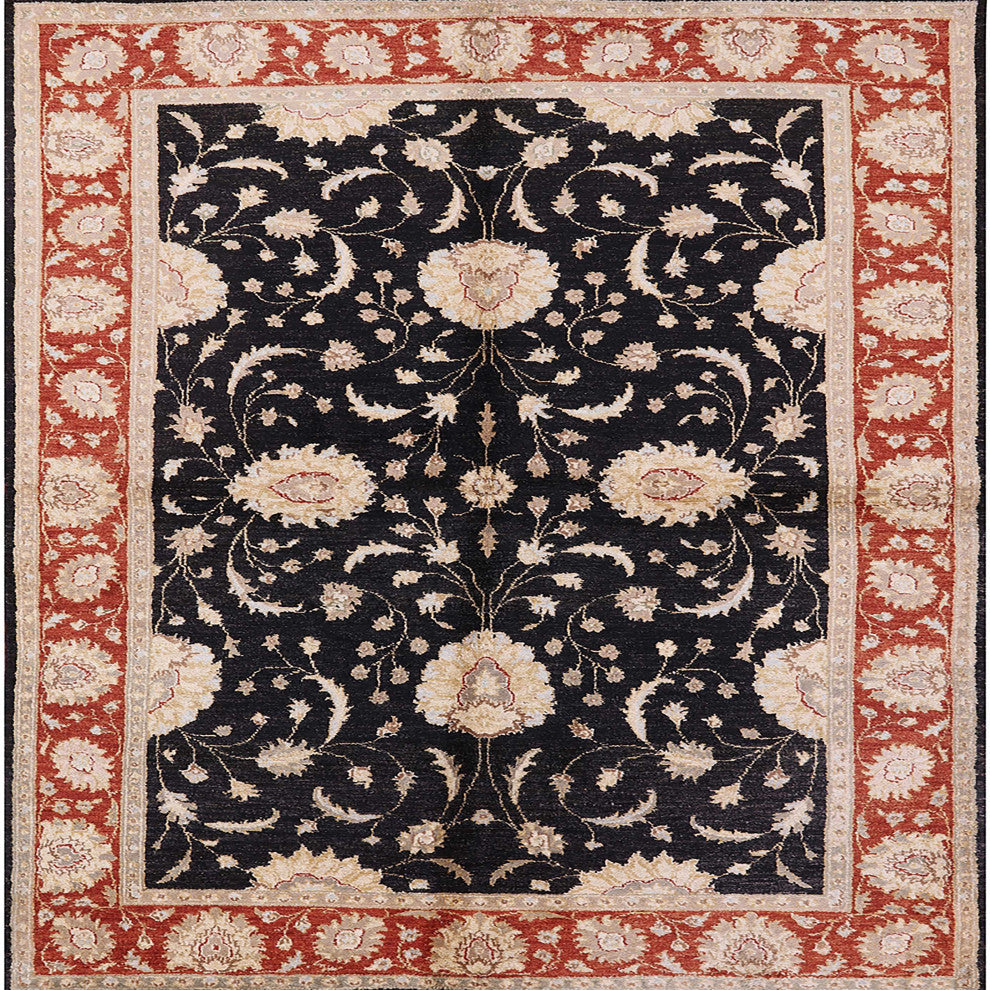 Ahgly Company Indoor Square Mid-Century Modern Area Rugs, 7' Square