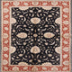 Ahgly Company Indoor Square Mid-Century Modern Area Rugs, 7' Square