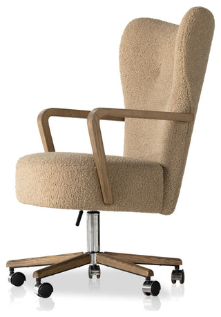 Melrose Desk Chair-Sheepskin Camel