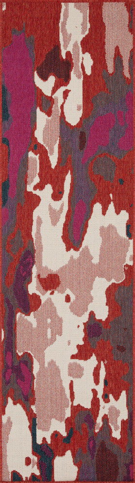 Pianta Red 3'11" x 5'7" Rectangle Area Rug
