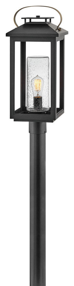 Hinkley Atwater Large Post Top Or Pier Mount Lantern 12V, Black