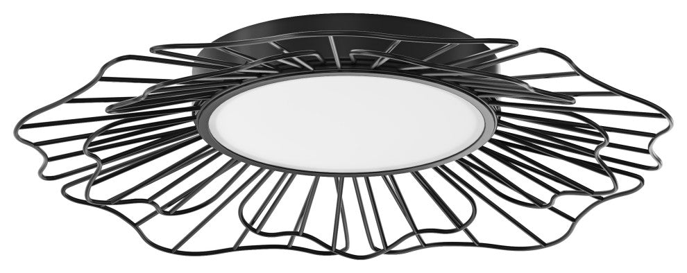 24-Inch Modern 1-Light Dimmable LED Flush Mount Ceiling Lamp