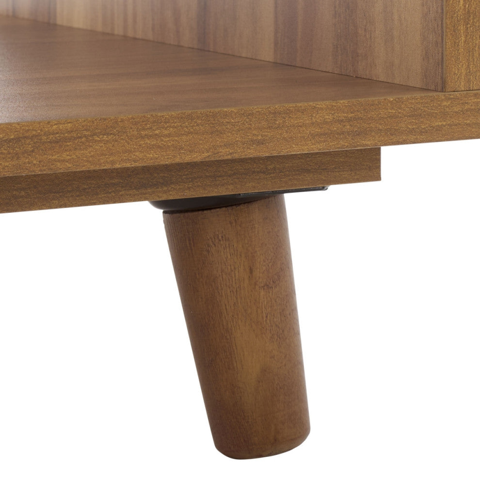 Safavieh Yona Open Shelf Accent Table, Brown Oak
