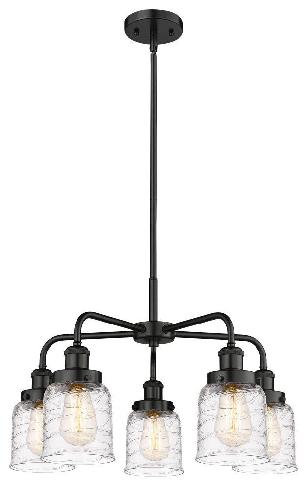 Innovations Cone 5 23" Chandelier Matte Black