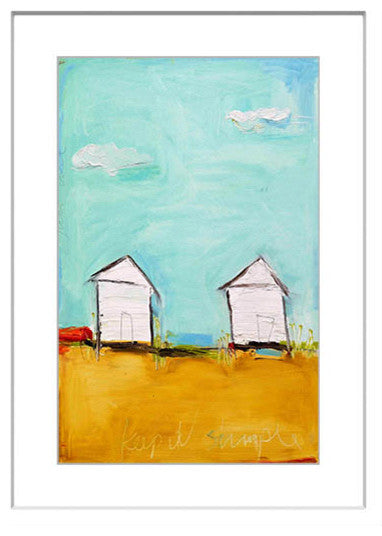 "Keep It Simple" Painting Print in Frame by Tori Campisi