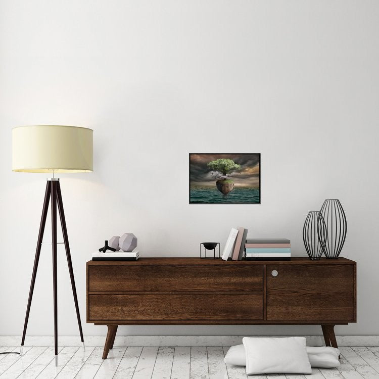 "Untitled" Framed Canvas Giclee by Radoslav Penchev, 23x16"