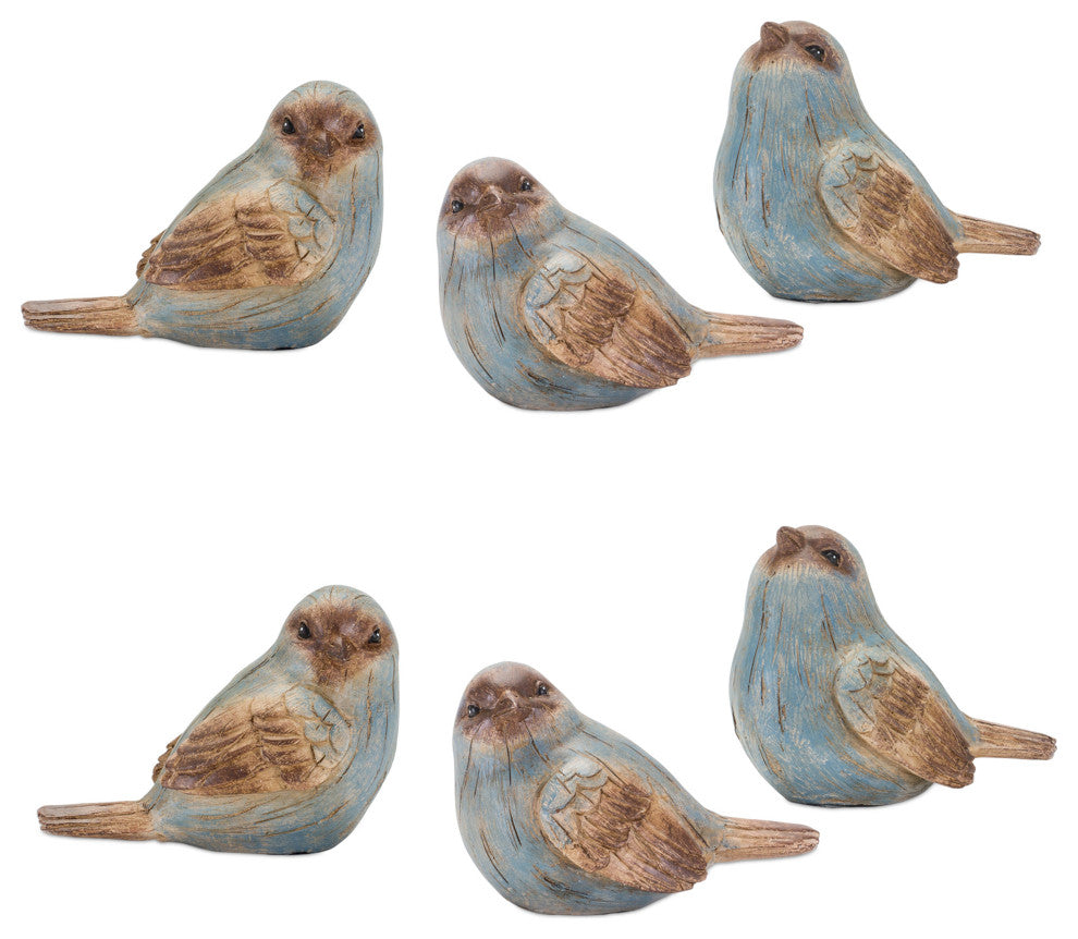Bird Figurine, 6-Piece Set