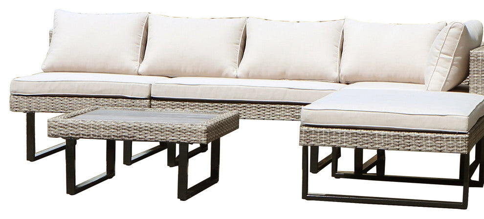 Outdoor Corner Patio Sectional and Tables