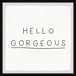 "Hello Gorgeous VI" Framed Painting Print, 18x18