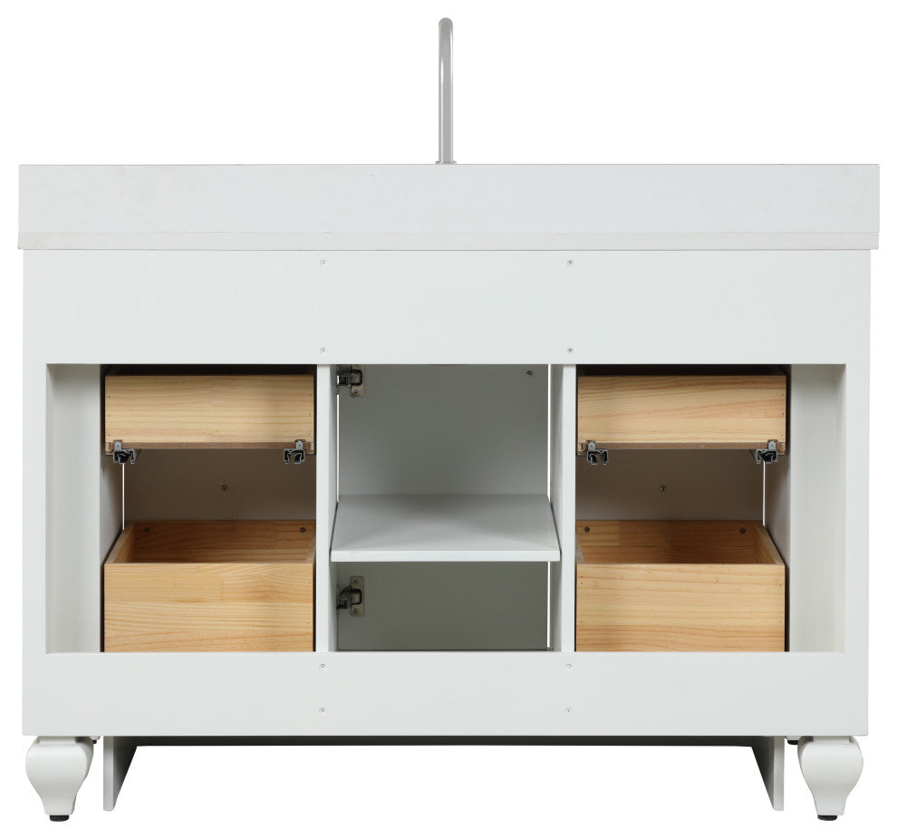 Winston Traditional White 48" Single Vanity