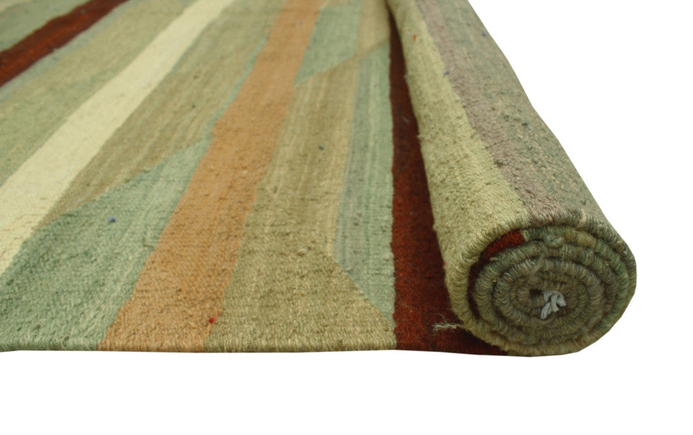Winchester Kilim Aethelst Green Rug