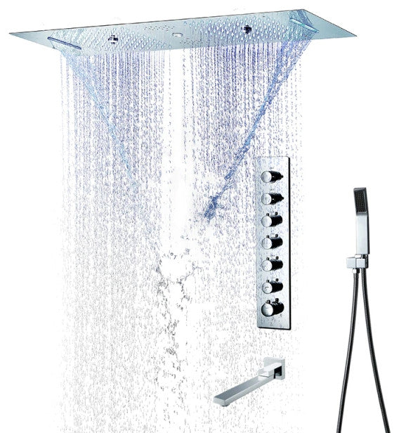 Touch Panel Controlled LED Musical Shower System, Style A - Touch Panel Light